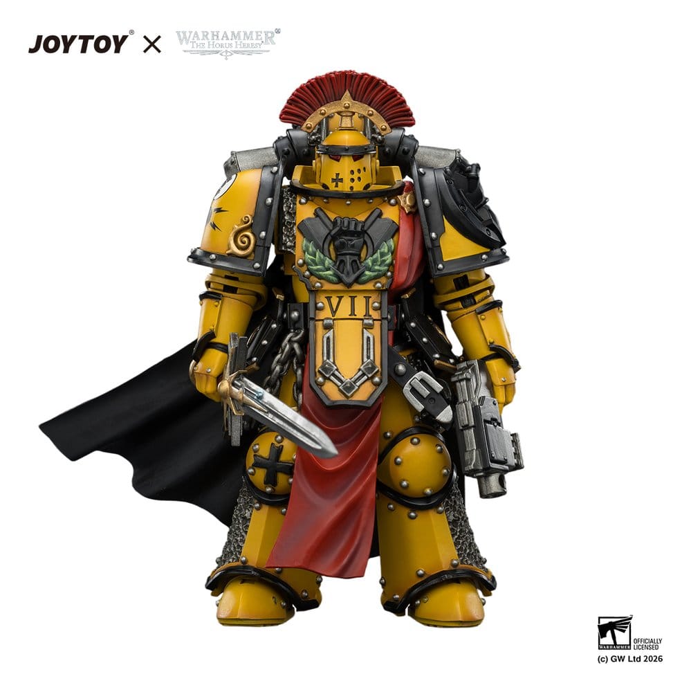 x_jt04216 Warhammer Action Figure Imperial Fists Legion Praetor in Mk III Armour 13 cm - immagine 1