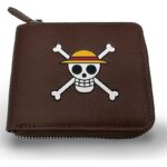 One Piece Wallet Man Zip Skull