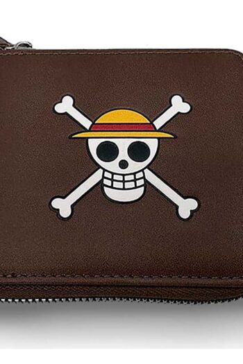 One Piece Wallet Man Zip Skull