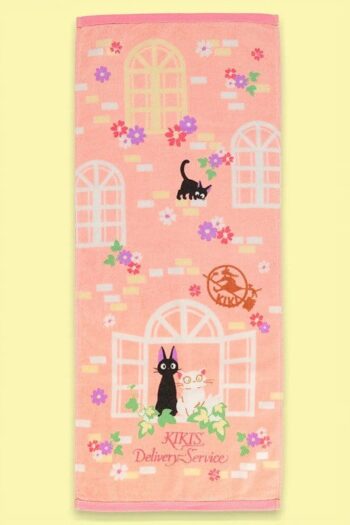 Kiki's Delivery Service Natsu Towel Sweet Pink Jiji 34 x 80 cm
