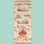 Howl’s Moving Castle Natsu Towel Cook with Calcifer 34 x 80 cm