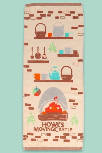 Howl’s Moving Castle Natsu Towel Cook with Calcifer 34 x 80 cm