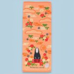 Spirited Away Natsu Towel No Face & Flowers 34 x 80 cm