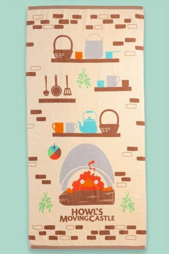 Howl’s Moving Castle Towel Cook with Calcifer 70 x 140 cm