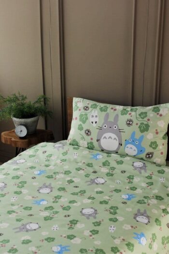 My Neighbor Totoro Natsu Duvet Set Totoro Green Leaf