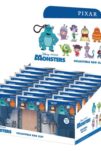 Monsters, Inc. 15th Anniversary 3D PVC Bag Clips Series 76 Display (24)
