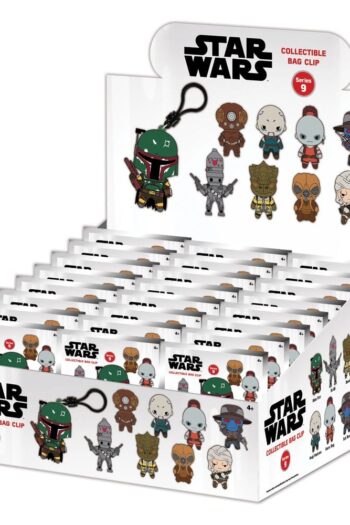 Star Wars Most Wanted Bounty Hunters 3D PVC Bag Clips Series 1 Display (24)