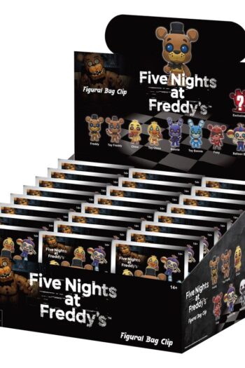 Five Nights at Freddy's 3D PVC Bag Clips Series 1 Display (24)