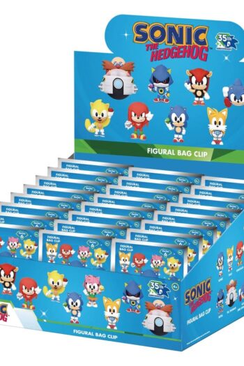Sonic the Hedgehog 3D PVC Bag Clips Series 6 Display (24)