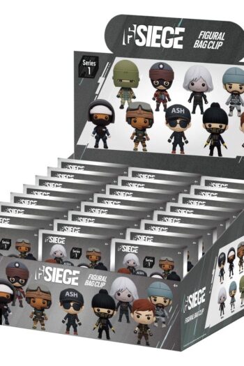 Six Siege 3D PVC Bag Clips Series 1 Display (24)