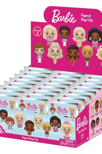 Barbie 3D PVC Bag Clips Series 3 Display (24)