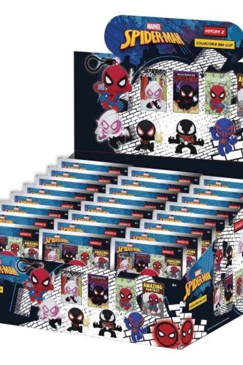 Spider-Man Classic 3D PVC Bag Clips Series 2 Display (24)