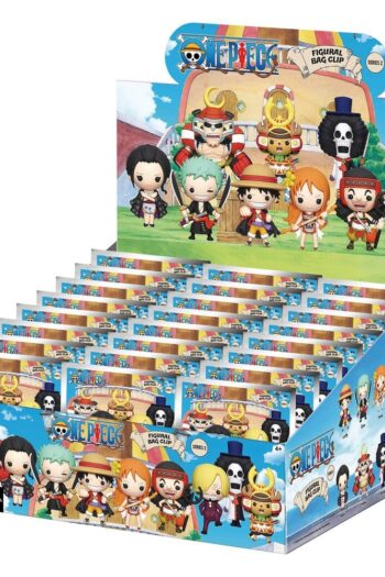 One Piece 3D PVC Bag Clips Series 2 Display (24)