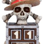 One Piece Perpetual Calendar Luffy Jolly Roger 16 cm