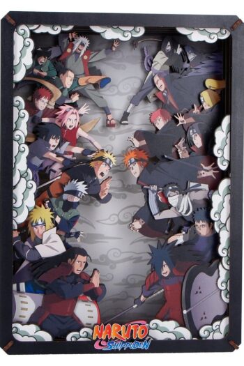 Naruto Model Kit Wooden Theatre Combat (Large) 26 cm