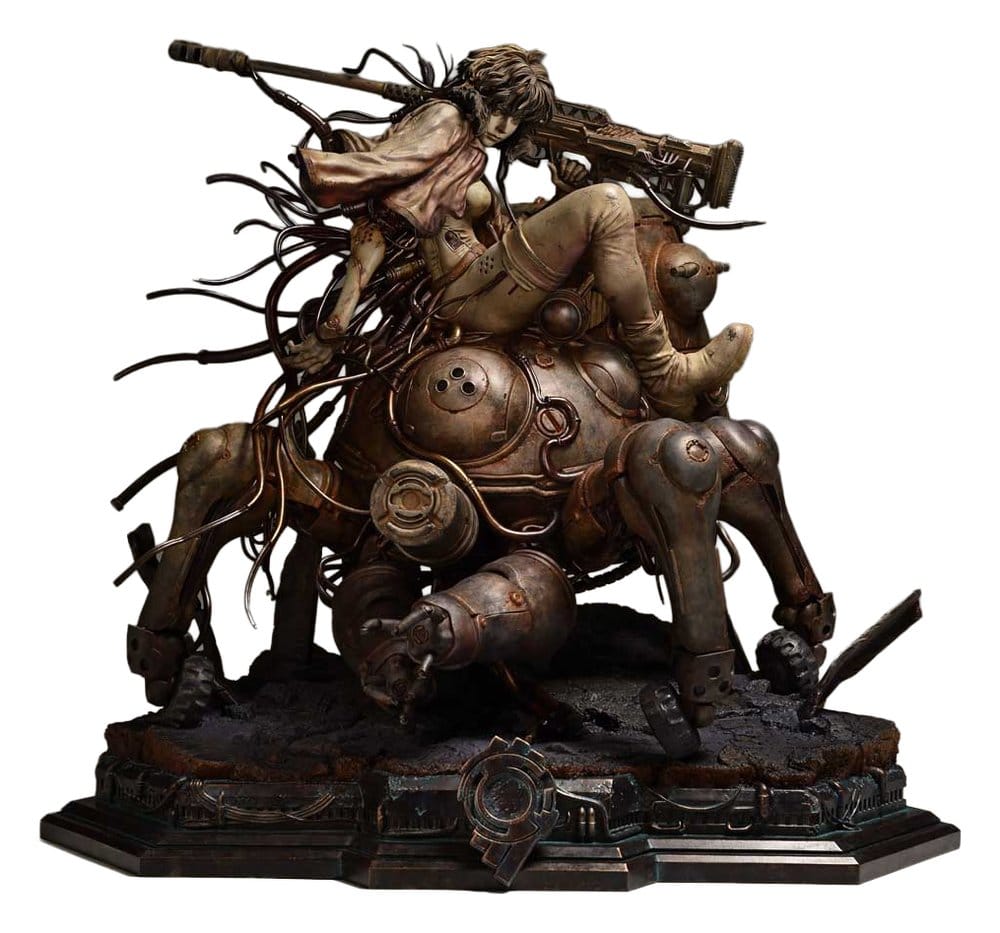 x_p1slbbgits-01 Ghost in the Shell Stand Alone Complex The Legend of Beauty and the Beast Statue 1/4 Motoko Kusanagi & Tachikoma Art by Entei Ryu 53 cm - immagine 1