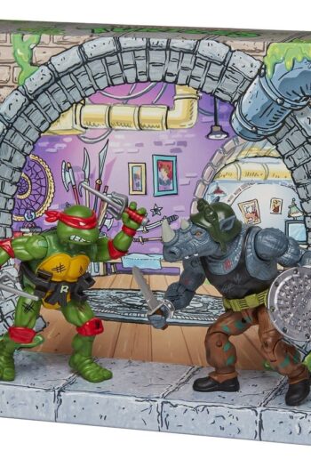 Teenage Mutant Ninja Turtles: Remastered Action Figures Raphael vs. Rocksteady