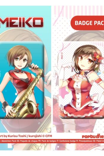 Vocaloid Button 2-Pack Meiko (Art by Kurisu Toshi / kurojishi)