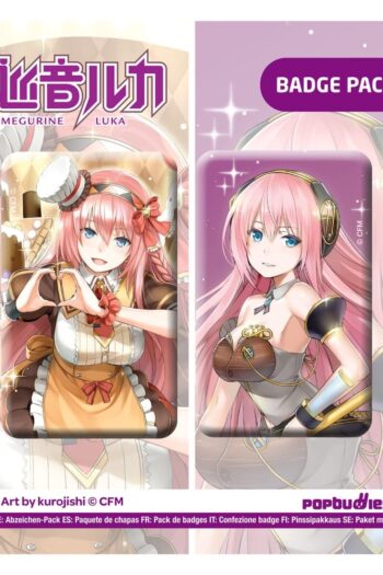 Vocaloid Button 2-Pack Megurine Luka (Art by kurojish)