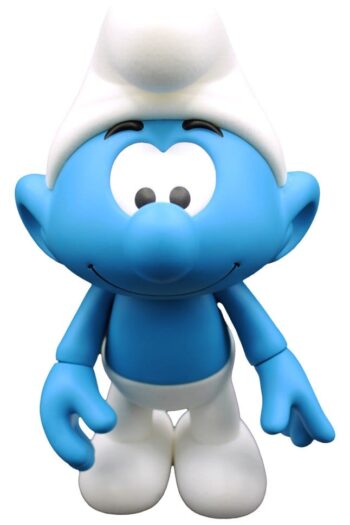 The Smurfs Vinyl Figure Smurf White and Blue - Flocked 19 cm