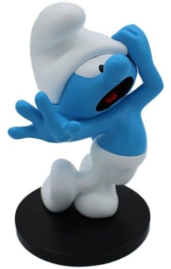 The Smurfs Statue Clumsy Smurf 12 cm