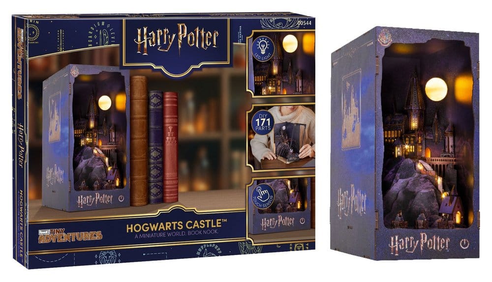 x_rev00544 Harry Potter Tiny Adventures Book Nook Mini Diorama Hogwarts Castle 18 cm - immagine 1