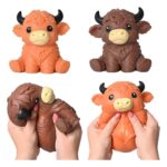 Squishy Stretch figure Highland Bull 14 cm Display (6)