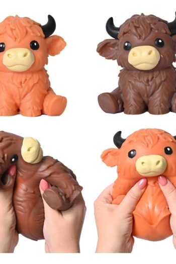 Squishy Stretch figure Highland Bull 14 cm Display (6)