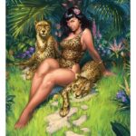 Bettie Page Fine Art Print Jungle Bettie 46 x 61 cm - unframed