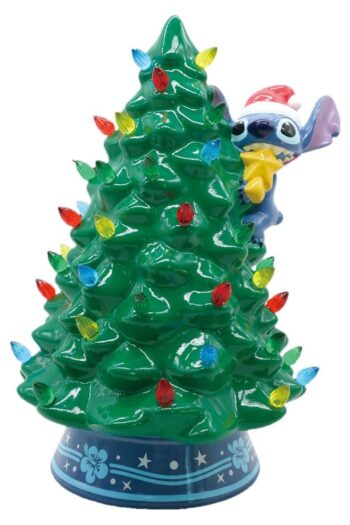 Disney Ceramic Christmas Tree with Lights Stitch 30 cm