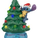 Disney Ceramic Christmas Tree with Lights Stitch 15 cm