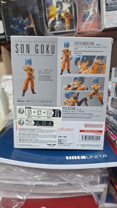 Dragon Ball Super Broly S.H. Figuarts Action Figure Super Saiyan God Super Saiyan Goku Super 14 cm (Copia) - immagine 2