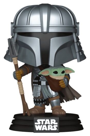 Star Wars POP! Vinyl Bobblehead Figure Mandalorian with Grogu (Impressions) Exclusive 9 cm