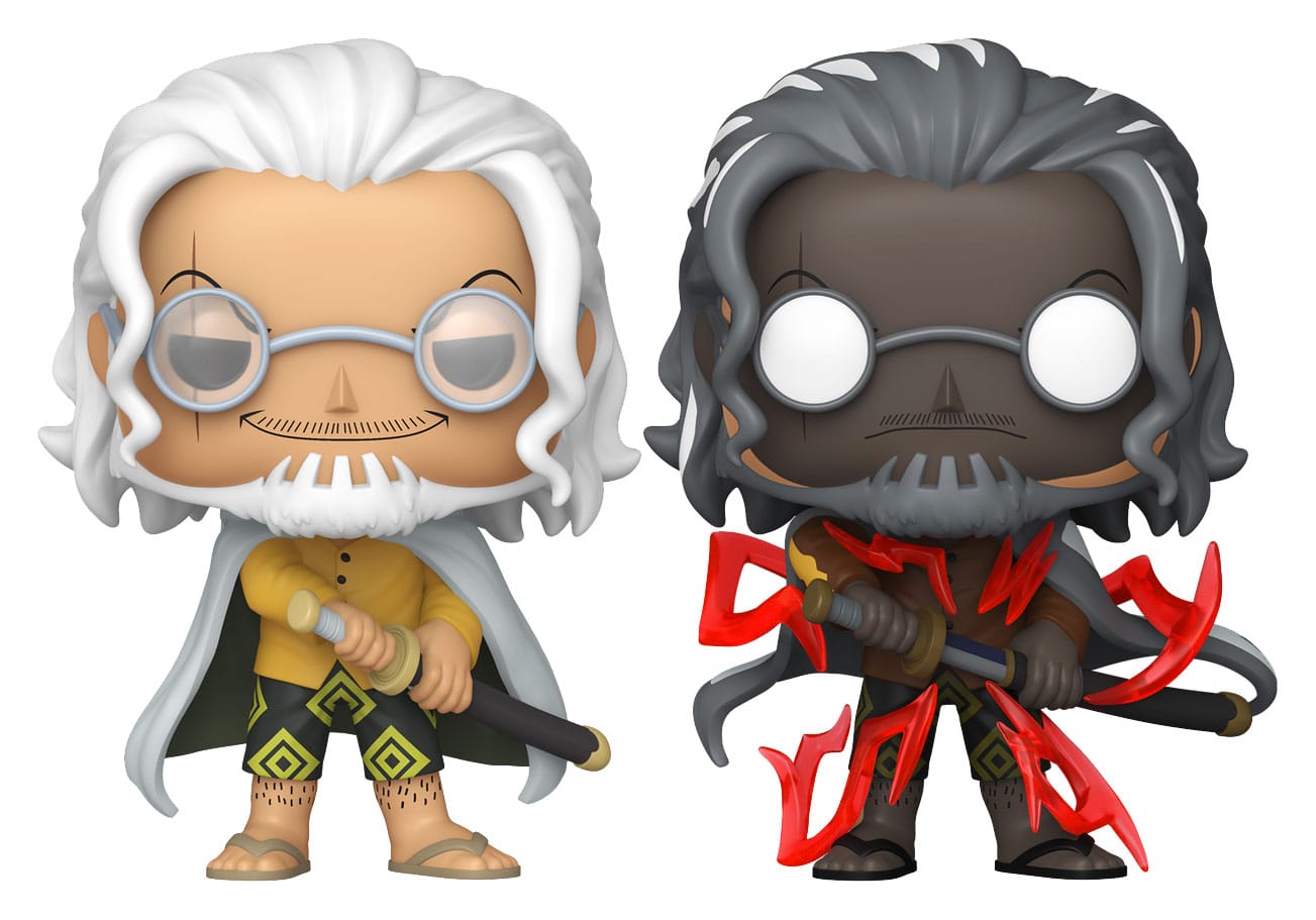 x_fk88298 One Piece POP! Animation Vinyl Figures Silvers Rayleigh with Chase Exclusive 9 cm Assortment (6) - immagine 1