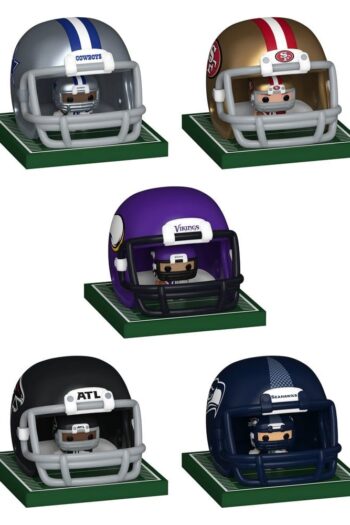 NFL Bitty POP! Helmets Vinyl Figures NFC Series 1 Assortment (12)