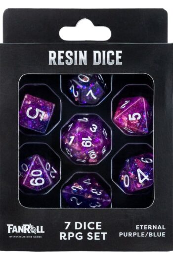 Fanroll Greatest Hits Resin Dice Set Eternal Purple & Blue (7)
