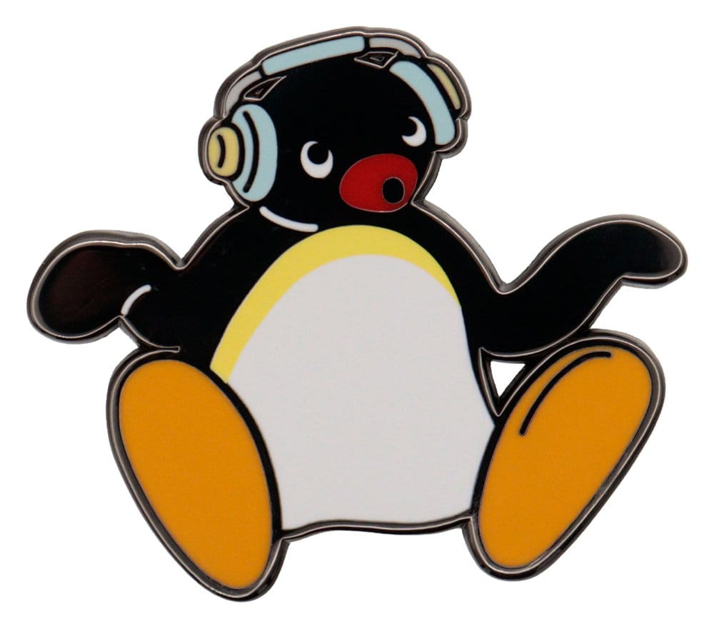 x_fntk-m-pgu01 Pingu Pin Badge Headphones Limited Edition - immagine 1