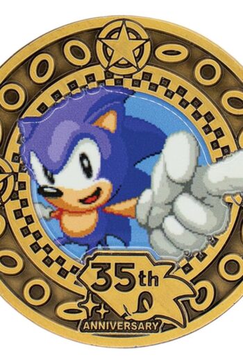 Sonic the Hedgehog Collectable Coin 35th Anniversary Limited Edition