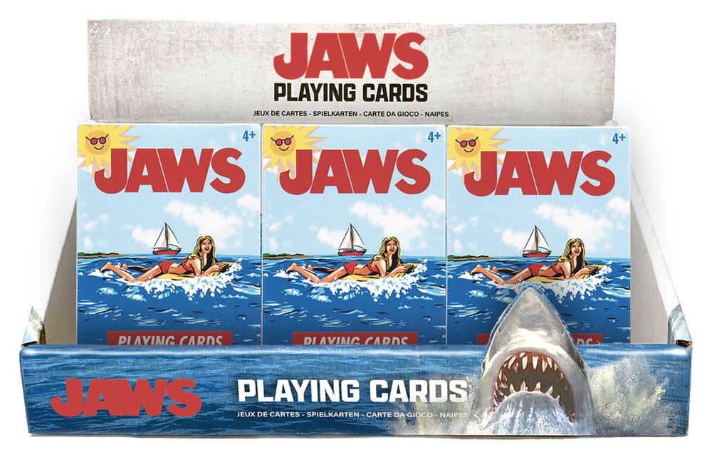 x_fntk-uv-jw141-cdu Jaws Playing Cards Display (12 Packs) - immagine 1