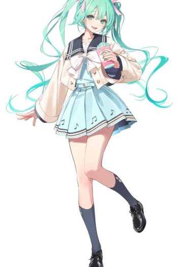Hatsune Miku Sweet School Life PVC Figure Pure Version 18 cm