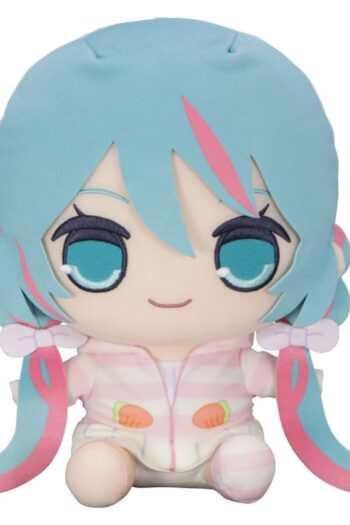 Hatsune Miku Kyurumaru Big Plush Figure Rabbit Ear Hood Pajama 28 cm