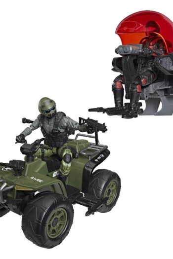 G.I. Joe Classified Series Action Figure & Vehicle Set Snake Eyes & Varmint ATV vs. Stealth Viper & Cobra Stealth Flight Pod (Trubble Bubble) 15 cm
