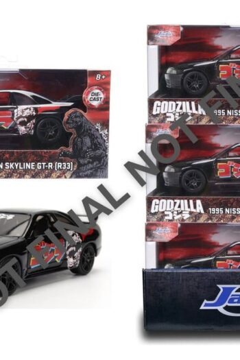 Godzilla Diecast Model 1:32 Nissan Skyline GT-R R33 Assortment (6)