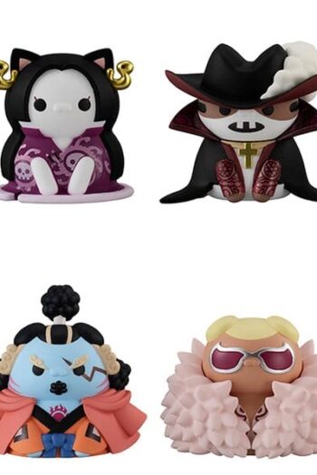 One Piece Mega Cat Project Nyan Piece Nyan! Luffy & the Seven Warlords of the Sea Mini Figures 3 cm Blind Box Display (8) (Repeat)