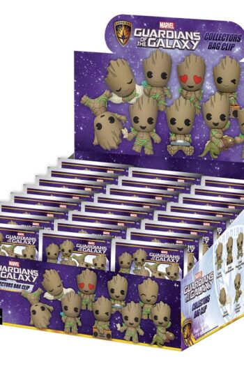 Marvel Groot 3D PVC Bag Clips Series 1 Blind Bag Display (24)
