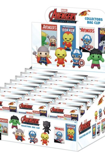 Marvel 3D PVC Bag Clips Series 1 Avengers 60th Comic Covers Blind Bag Display (24)