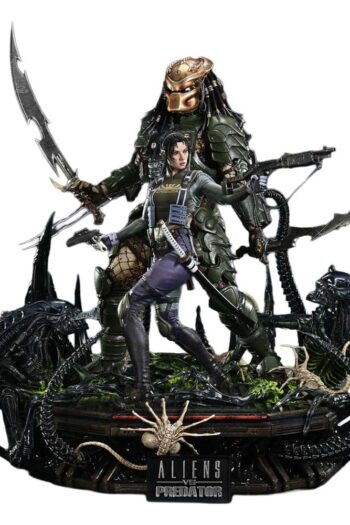 Aliens vs. Predator (Comic) Ultimate Premium Masterline Statue 1/4 Machiko & Broken Tusk Predator Deluxe Version 84 cm