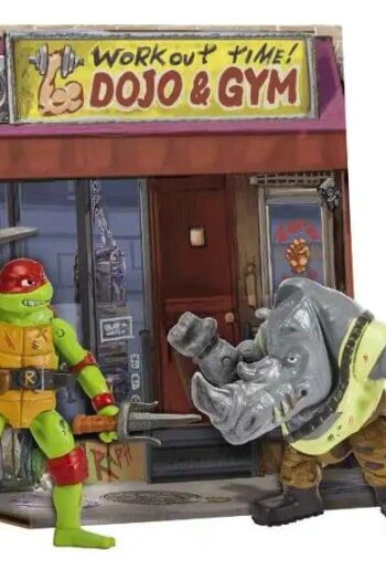 Teenage Mutant Ninja Turtles: Mutant Mayhem Battle Pack Action Figures Raphael vs. Rocksteady 11 cm
