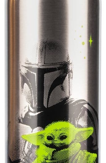 The Mandalorian Metal Water Bottle Mandalorian & Grogu