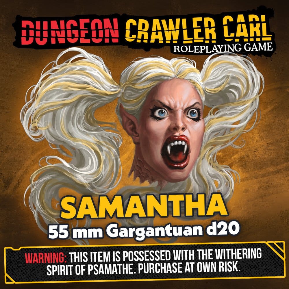 x_rgs07008 Dungeon Crawler Carl Dice d20 Samantha 5.5 cm - immagine 1